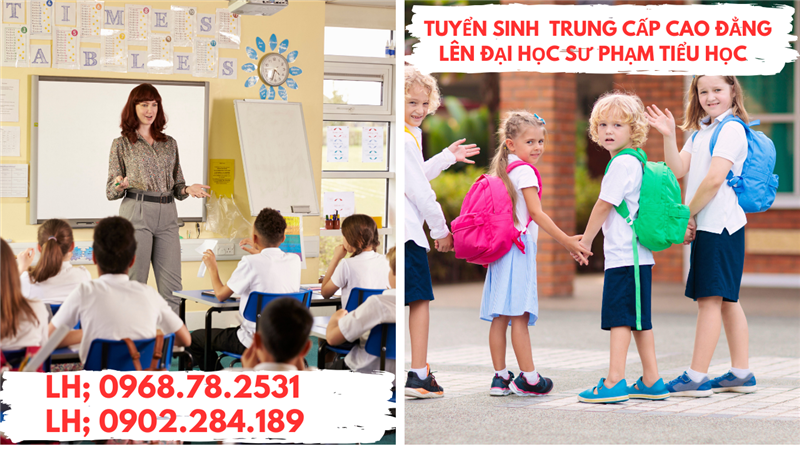 Tuyển Sinh Liên Thông Từ Trung Cấp Lên Cao Đẳng Đại Học Ngành Sư Phạm Mầm Non Tiểu Học