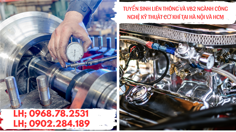 Tuyển Sinh Liên Thông Và Văn Bằng 2 Ngành Công Nghệ Cơ Khí Toàn Quốc