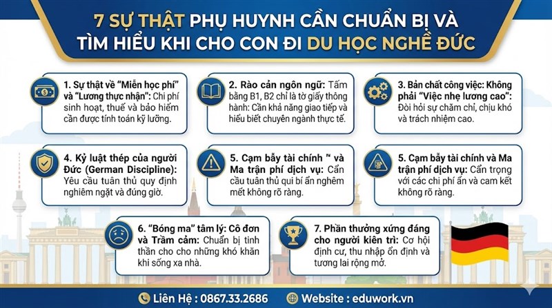 7 Sự Thật Bố Mẹ cần Biết Trước Khi Cho Con Đi Du Học Nghề Đức